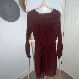 Maroon dress target outlet
